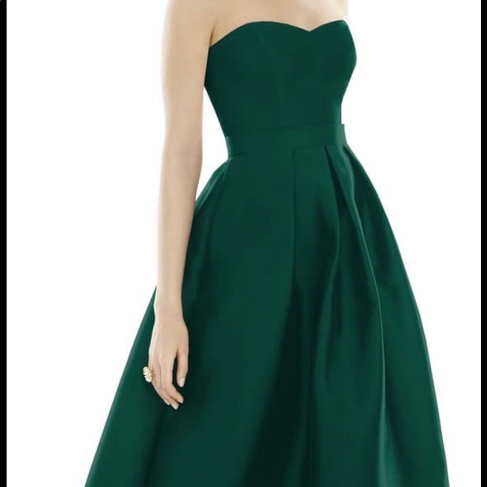 Alfred Sung Strapless High/Low Ballgown